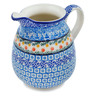 Polish Pottery Pitcher 3&frac12; cups Winter Forest UNIKAT