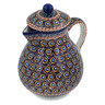 Polish Pottery Pitcher 34 oz Brown Beauty UNIKAT