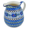 Polish Pottery Pitcher 6 Cup Blue Delight UNIKAT