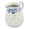 Polish Pottery Pitcher 67 oz Blue Spring