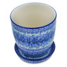 Polish Pottery Planter 6&quot; Deep Winter UNIKAT