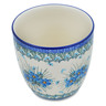 Polish Pottery Planter 6&quot; Forget Me Not UNIKAT