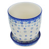 Polish Pottery Planter 6&quot; Snow Storm