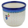 Polish Pottery Planter 8&quot; Teddy Bear UNIKAT