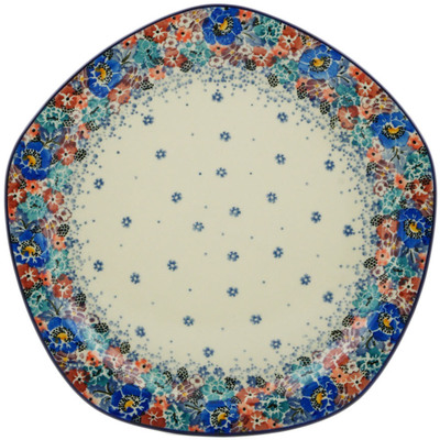 Polish Pottery Plate 10&quot; Autumn Bunch UNIKAT