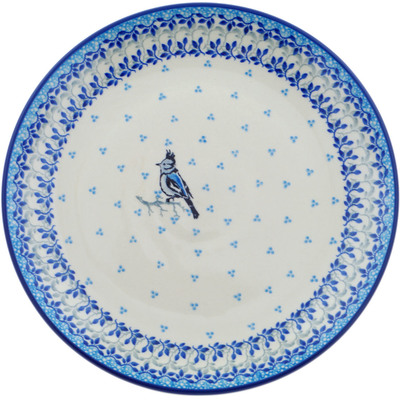 Polish Pottery Plate 10&quot; Blue Grove