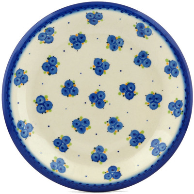 Polish Pottery Plate 10&quot; Blueberry Cluster