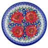 Polish Pottery Plate 10&quot; Bold Sights UNIKAT