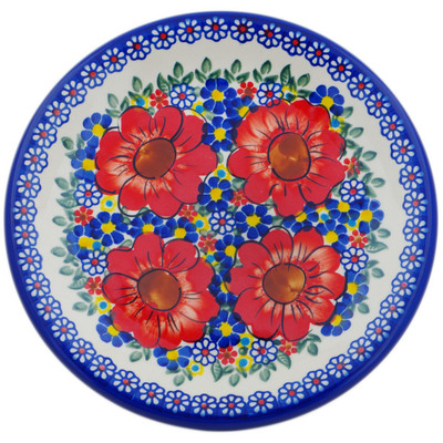 Polish Pottery Plate 10&quot; Bold Sights UNIKAT