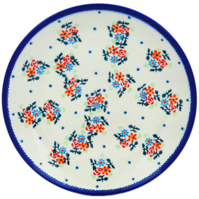 Polish Pottery Plate 10&quot; Burst Of Spring