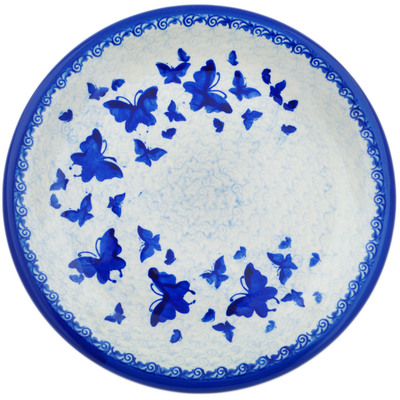 Polish Pottery Plate 10&quot; Butterfly In The Sky