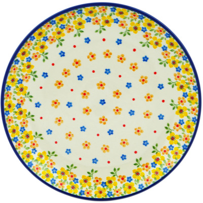 Polish Pottery Plate 10&quot; Country Spring