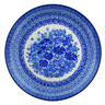 Polish Pottery Plate 10&quot; Dreams In Blue UNIKAT