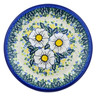 Polish Pottery Plate 10&quot; Floral Fantasy UNIKAT