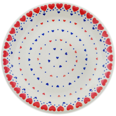 Polish Pottery Plate 10&quot; From The Heart