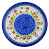 Polish Pottery Plate 10&quot; Gardens In Poland