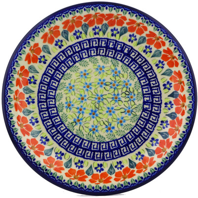 Polish Pottery Plate 10&quot; Grecian Fields