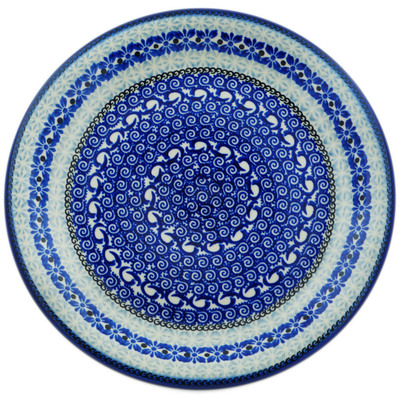 Polish Pottery Plate 10&quot; Ocean Sights