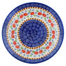 Polish Pottery Plate 10&quot; Seeds Of Summer UNIKAT