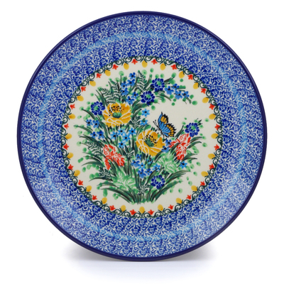 Polish Pottery Plate 10&quot; Sipping Nectar UNIKAT