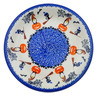 Polish Pottery Plate 10&quot; Spooky Town