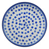 Polish Pottery Plate 10&quot; Stars And Fireworks