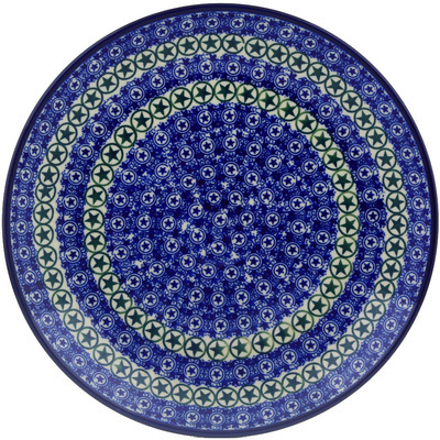 Polish Pottery Plate 10&quot; Texas Lone Star