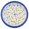 Polish Pottery Plate 10&quot; Tulip Meadow