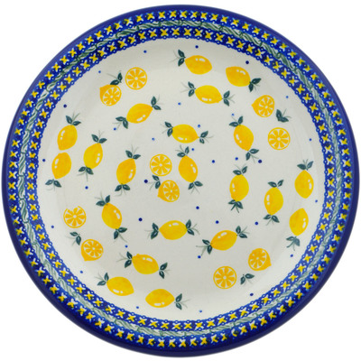 Polish Pottery Plate 10&quot; When Life Gives You Lemons