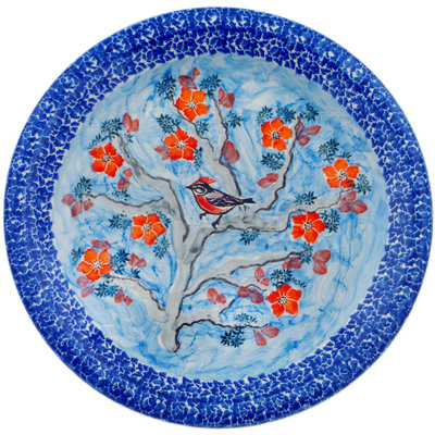 Polish Pottery Plate 10&quot; Winged Elegance UNIKAT