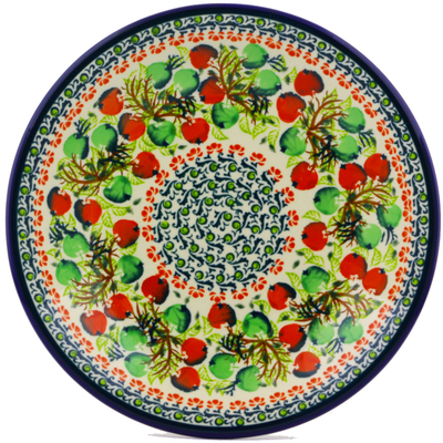 Polish Pottery Plate 11&quot; Apple Orchard