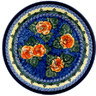 Polish Pottery Plate 11&quot; Cabbage Roses