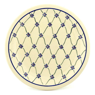 Polish Pottery Plate 11&quot; Country Trellis