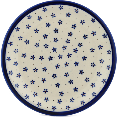 Polish Pottery Plate 11&quot; Forget Me Knot