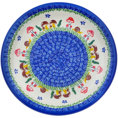 Polish Pottery Plate 11&quot; Gardens In Poland
