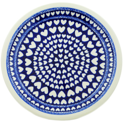 Polish Pottery Plate 11&quot; Heart Of Hearts