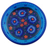 Polish Pottery Plate 11&quot; Midnight Garden