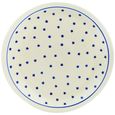 Polish Pottery Plate 11&quot; Star Dazed