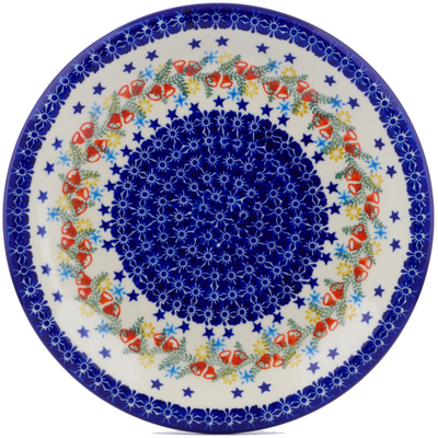 Polish Pottery Plate 11&quot; Wreath Of Bealls