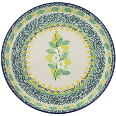 Polish Pottery Plate 12&quot; Spring On The Branch UNIKAT