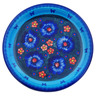 Polish Pottery Plate 14&quot; Midnight Garden