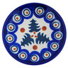 Polish Pottery Plate 4&quot; Autumn Evergreen