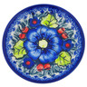 Polish Pottery Plate 4&quot; Butterfly Splendor