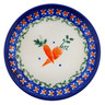 Polish Pottery Plate 4&quot; Carrot Delight