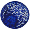 Polish Pottery Plate 4&quot; Cobalt Fantasy