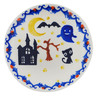 Polish Pottery Plate 4&quot; Halloween Spooky Vibe