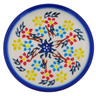 Polish Pottery Plate 4&quot; Spring Flower Ring