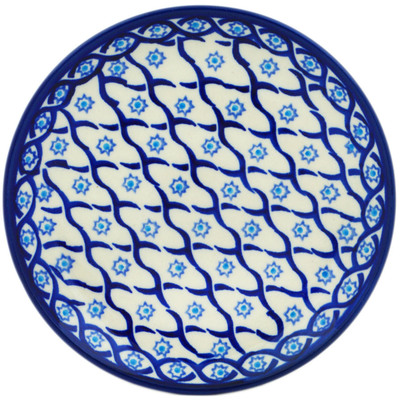 Polish Pottery Plate 6&quot; Catching Waves