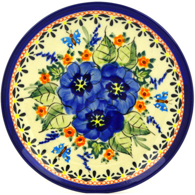 Polish Pottery Plate 6&quot; Spring Splendor UNIKAT