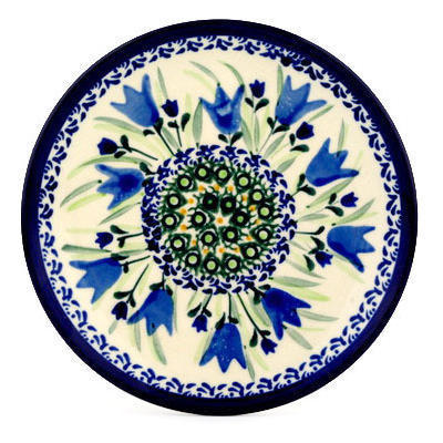 Polish Pottery Plate 6&quot; Tulip Fields UNIKAT